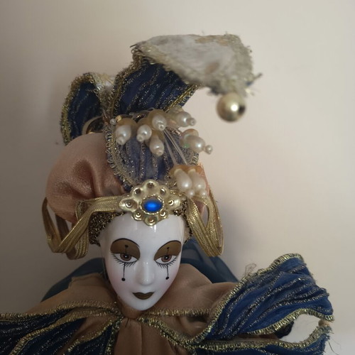 Harlequin porcelain doll RF Collection Germany new