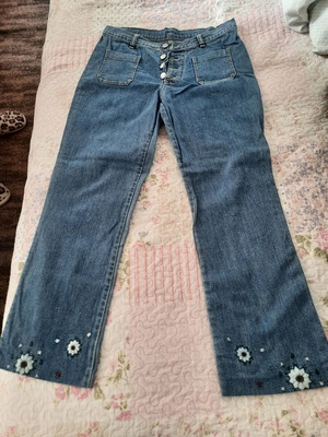 Exception women's jeans like new, blue, size S