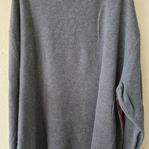 United Rugby Club men's rugby style long sleeve shirt, 2XL, grey and burgundy