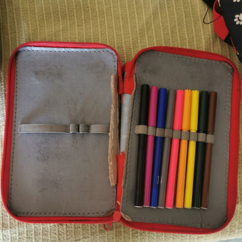 School bag set used with lunch bag and pencil case