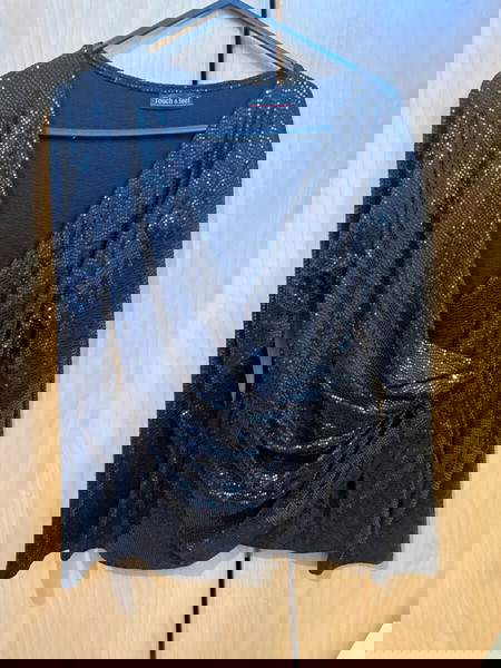 βραδινή πολύ λαμπερή μπλούζα one size