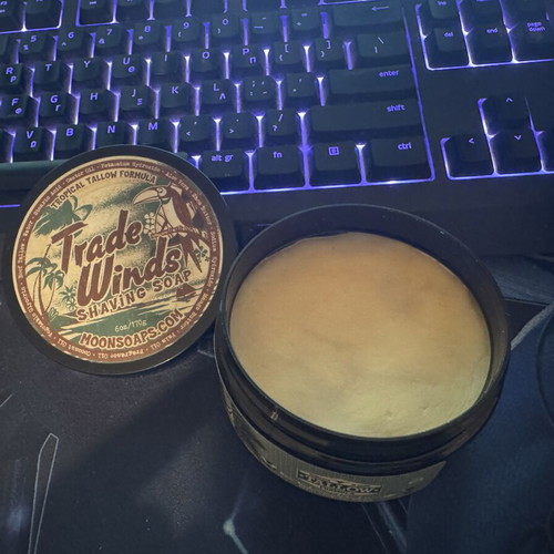 Trade Winds Moon Soaps shaving soap like new
