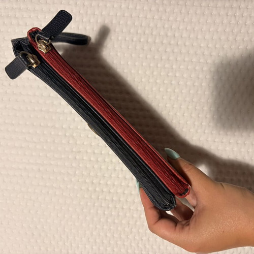 Tommy Hilfiger double clutch bag like new, blue and red