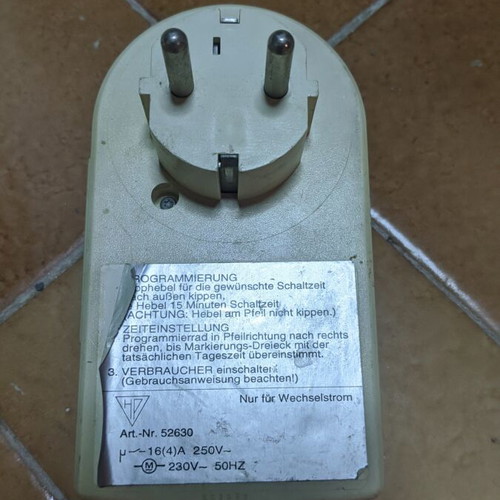 Popp Programmer 2 Analog Mechanical Timer Plug used, 24h, 16A 250V