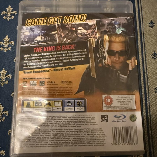 Duke Nukem Forever PS3 used, good condition