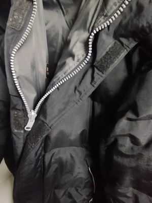 3Guys men's double face jacket used with hood, black and anthracite
