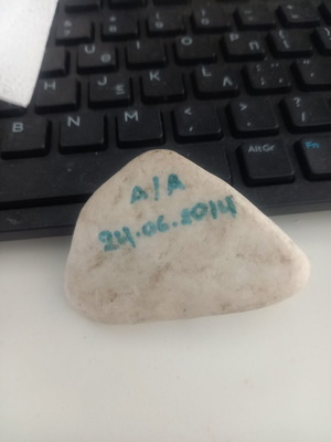 Decorative stone handpainted, new