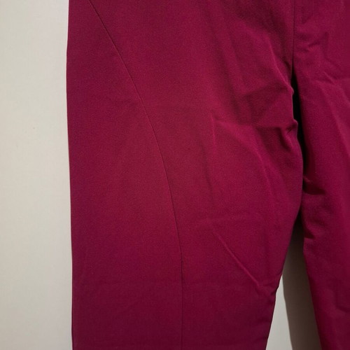 Y2K Versace Stretch Pants Straight Leg Dark Fuchia Size 32/46 New