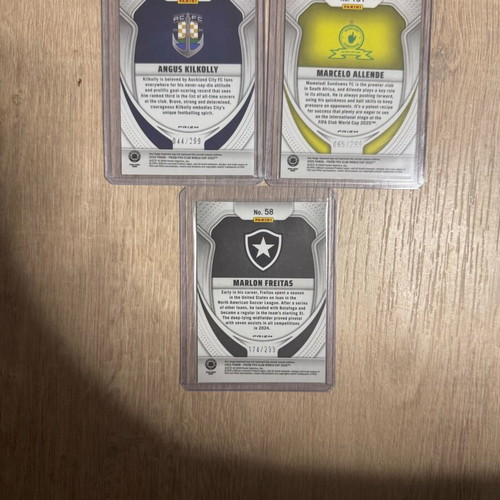 Rookies soccer cards numbered lot of 3 Panini Club World Cup 2025 new