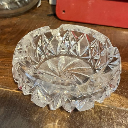 Crystal ashtray from Czech Republic like new