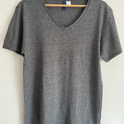 H&M blouse grey with V neckline like new, size S