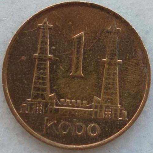 1 Kobo Nigeria coin 1973, copper