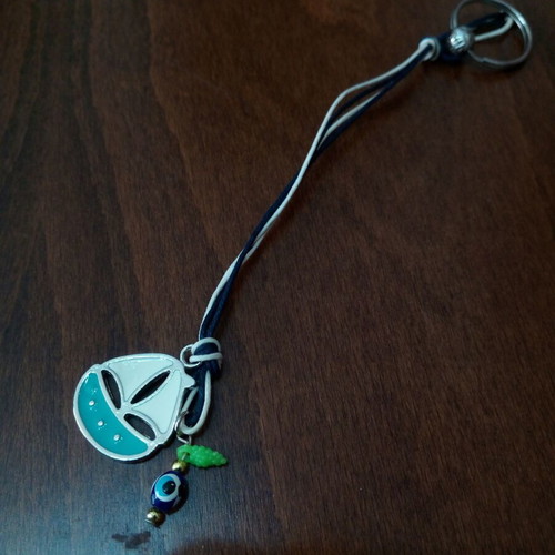 Gouri with enamel boat and evil eye in like new condition
