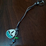 Gouri with enamel boat and evil eye in like new condition