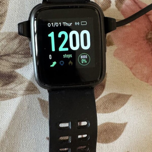 TurboX Smartwatch Tempus S II HR pair like new, pink and black