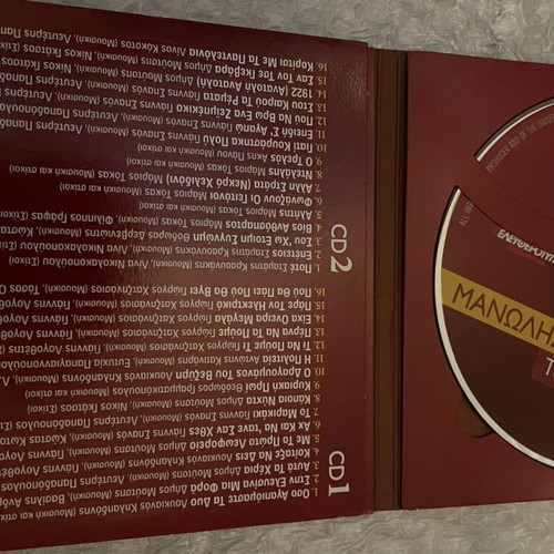 Manolis Mitsias Ta Tragoudia Mou 3CD like new, laiko