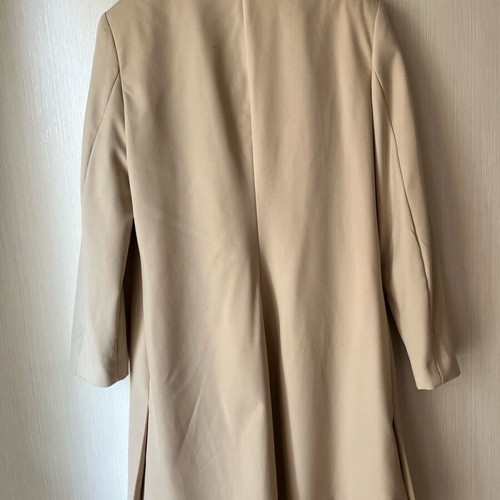 Mango long beige jacket like new, size M
