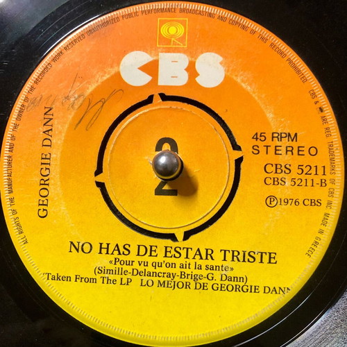 Georgie Dann Campesino vinyl used, 7"