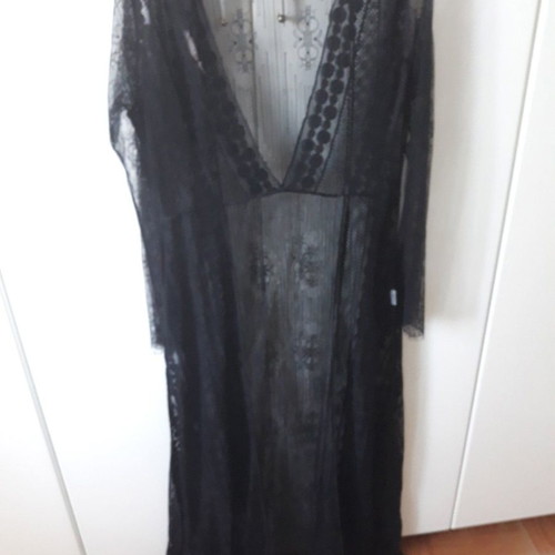Nidodileda Vintage Black Swan dress black lace like new
