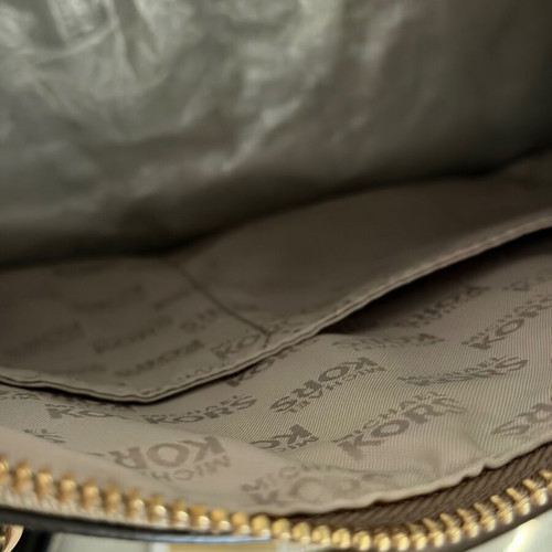 Michael Kors handbag new with shoulder strap, gray beige