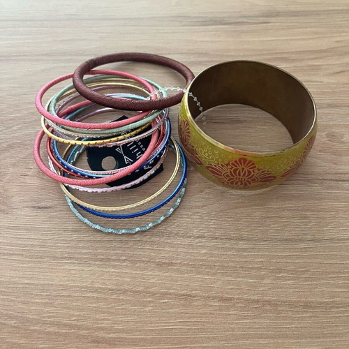 Achilleas y2k bracelets new, colorful, large metal one