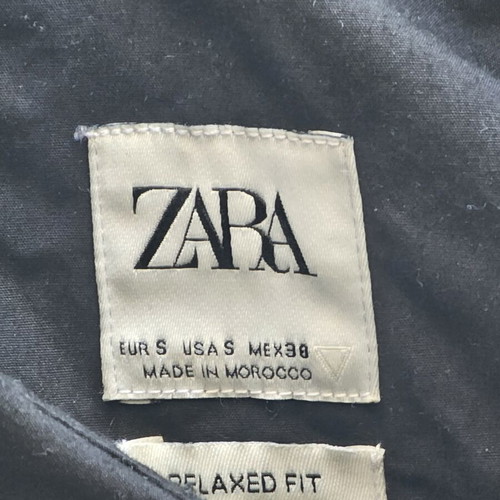 Zara shirt like new, size S, black