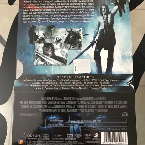 Pathfinder Legend of the Ghost Warrior Extended Edition DVD used with Greek subtitles