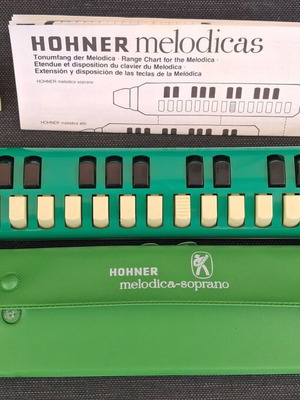 Hohner Melodica-Soprano μελόντικα σε πράσινο με θήκη