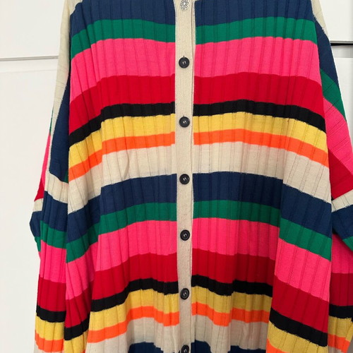 Karavan colorful knitted cardigan one size like new