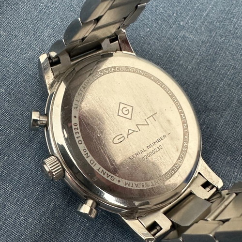 Gant Cleveland men's chronograph watch with silver metal bracelet