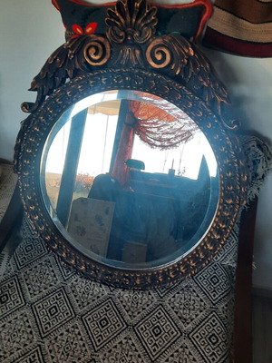 Wooden antique mirror used
