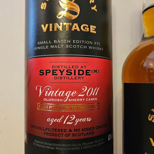 Macallan 12yo of 2011. Signatory Vintage. Whisky.