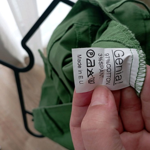 Pants used, cotton and elastic fabric