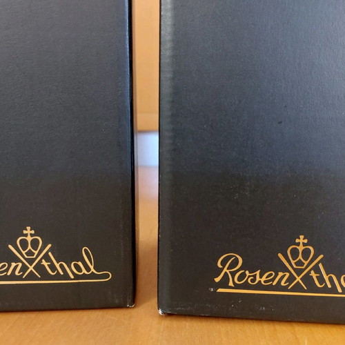 Rosenthal set of 2 candlesticks used, crystal