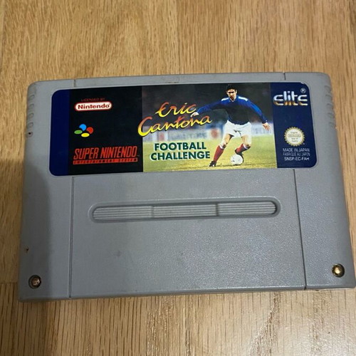 Eric Cantona Football Challenge used game for Super Nintendo