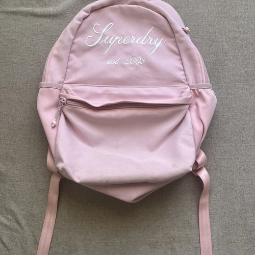 Superdry backpack used, pink