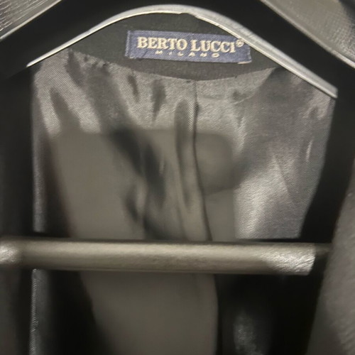 Berto Lucci Milano suit new, black, jacket No58, trousers No52