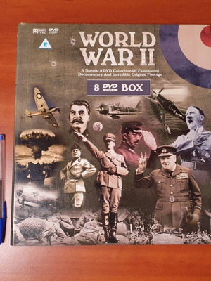 World War II box set with 8 DVDs in excellent condition