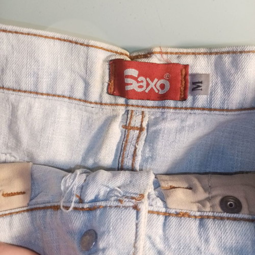 SAXO short shorts used, faded denim, size M