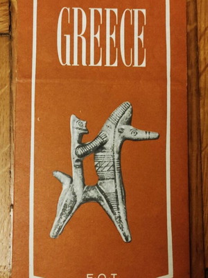 EOT Map of Greece Vintage Promotional Brochure 1960 Like New