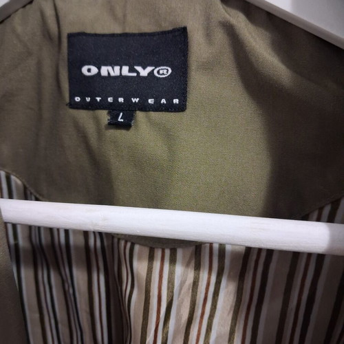 Only women's coat midi khaki like new, size L