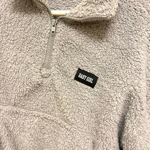 Shein short fleece jacket size S like new, gray