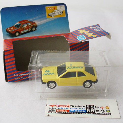Vintage 70's Joy Toy No7 Scirocco VW toy car with pull back mechanism new