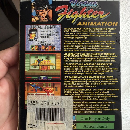 Virtua Fighter Animation Sega Game Gear new