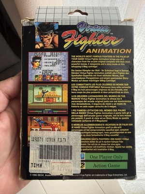 Virtua Fighter Animation Sega Game Gear new