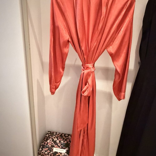 Satin maxi robe Intimissimi used, size medium, orange