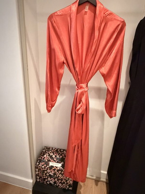 Satin maxi robe Intimissimi used, size medium, orange