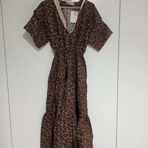 Madame Shoushou dress medium, 100% cotton, brown