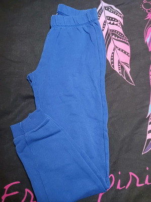 Tracksuit for 10 years old used, blue, size 140 cm