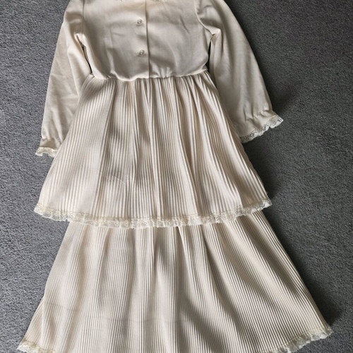 Edwardian Style Vintage Girls' Dress beige, like new